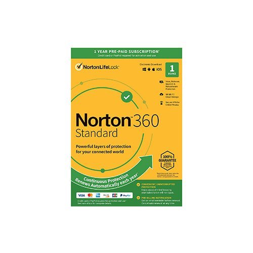 Norton 360 Standard 2024 – Antivirus software for 1 Device